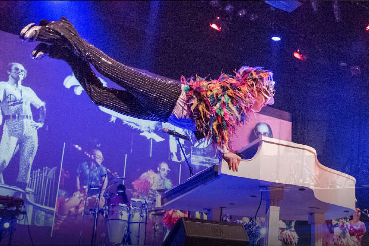 Electric Elton plays the Okanaan this month.